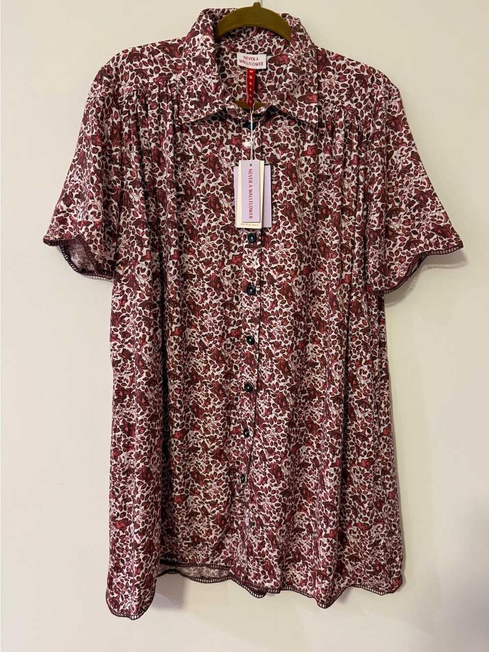 Never a Wallflower Megan Dress in Rouge Carnation | Size XS | NWT